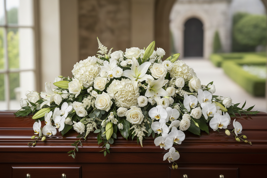 Soft Elegance Full Casket Spray