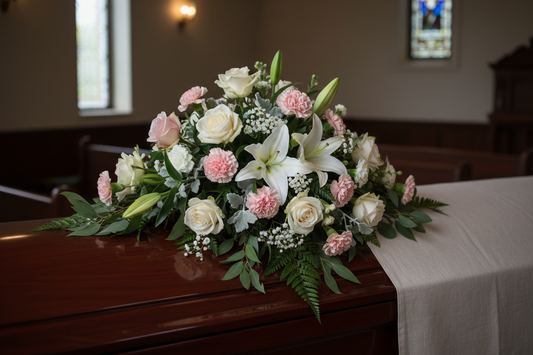 Classic Remembrance Half Casket Spray