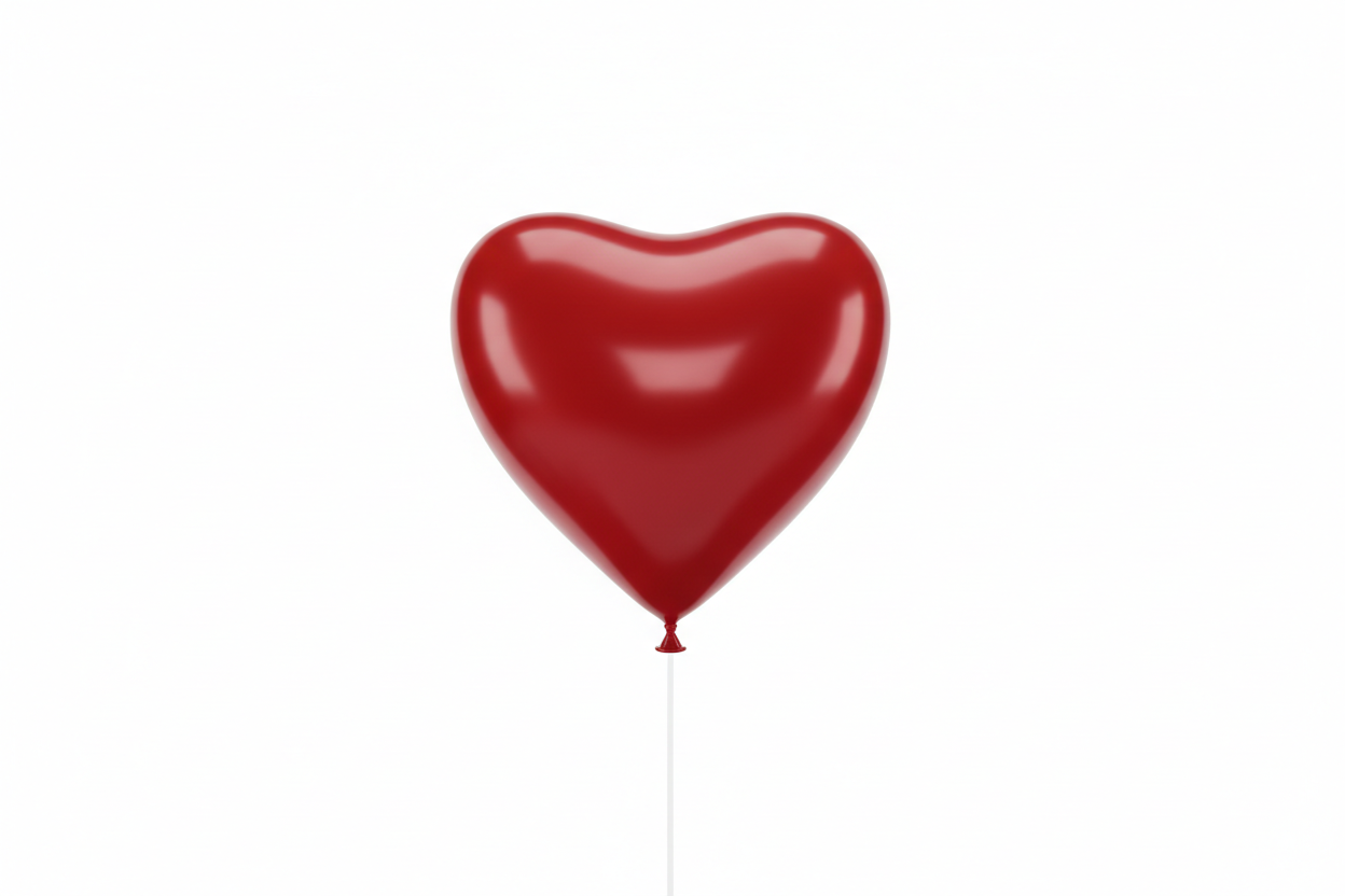 valentines day balloon plain heart
